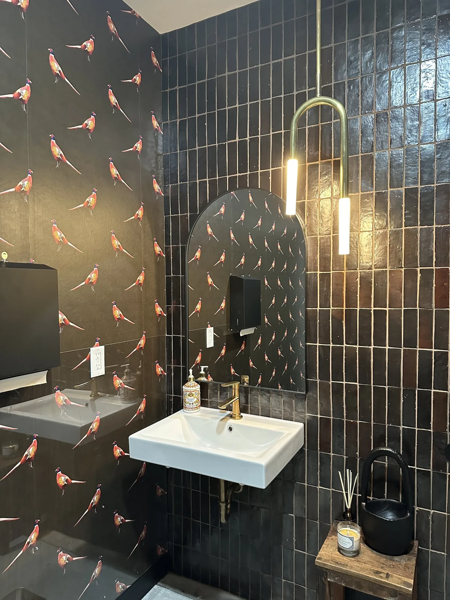 Finished restroom at Down Home by DeBoers built by Pride Built Homes